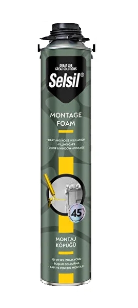 SELSİL MONTAJ KÖPÜK TAM DOLUM TABANCALI 750ML 845GR