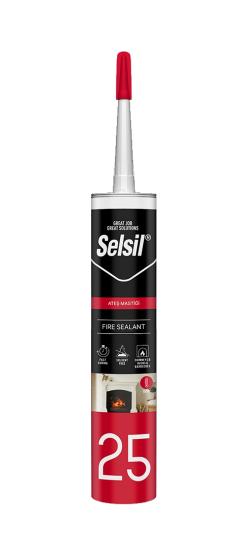 SELSİL ATEŞ MASTİĞİ 300ML SİYAH 1500°C