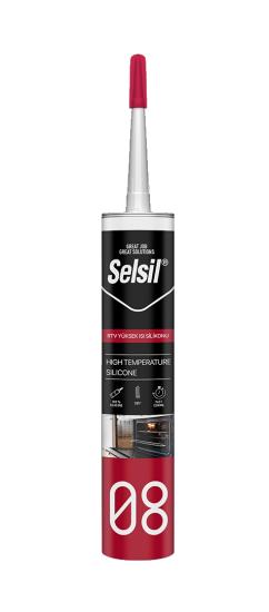 SELSİL RTV YÜKSEK ISI SİLİKONU 280ML KIRMIZI 285°C