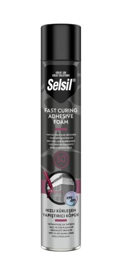 SELSİL HIZLI KÜRLEŞEN YAPIŞTIRICI KÖPÜK TABANCALI 750ML SELSİL HIZLI KÜRLEŞEN YAPIŞTIRICI KÖPÜK TABANCALI 750ML