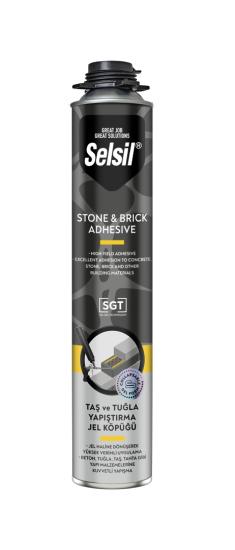 SELSİL TAŞ VE TUĞLA YAPIŞTIRICI JEL KÖPÜK TABANCALI 750ML SELSİL TAŞ VE TUĞLA YAPIŞTIRICI JEL KÖPÜK TABANCALI 750ML