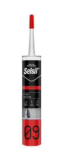 SELSİL X ISI SİLİKONU 280ML KIRMIZI 150°C